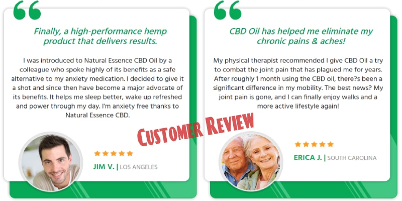 Essence CBD Oil Customer Reviews