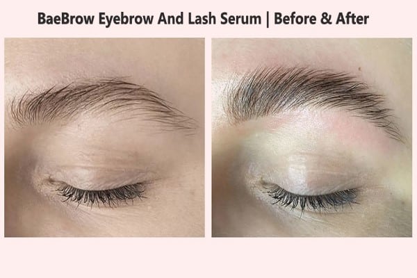 BaeBrow Eyebrow Serum Before & After