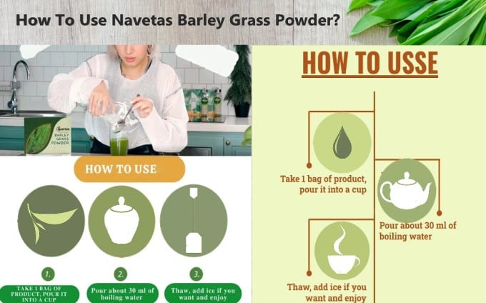 How To Use Navetas Barley Grass Powder