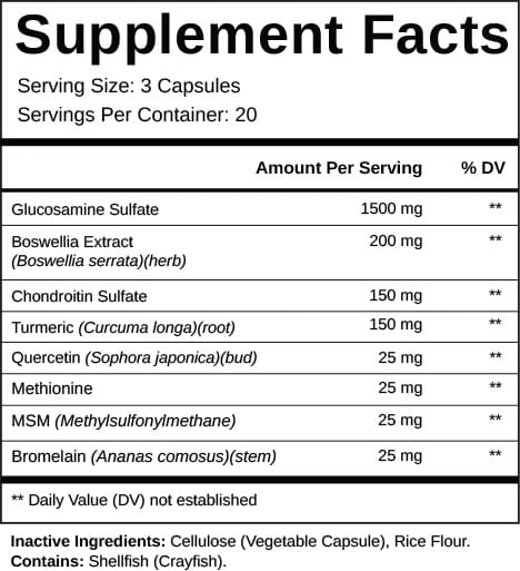 Projoint Plus Ingredient Facts