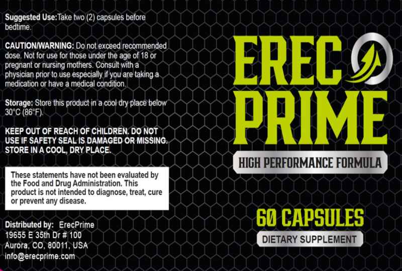 ErecPrime Dosage, Warnings, And Contact