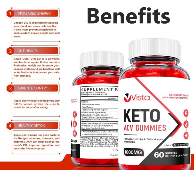 Vista Keto Gummies Benefits