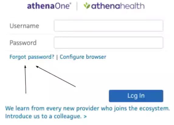 Forgot AthenaHealth Password
