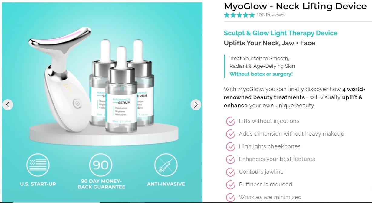 MyoGlow Reviews My Experience of the Myoglow Neck Lifter