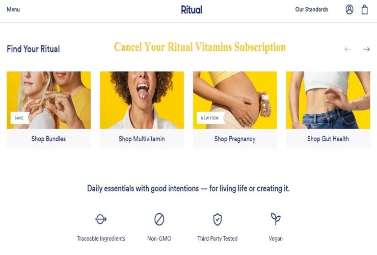 Cancel Ritual Vitamins Subscription
